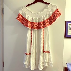 Off the shoulder swim cover-up